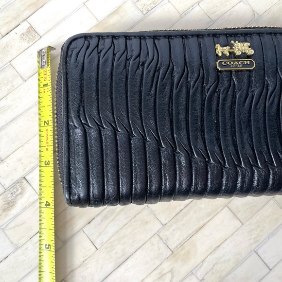 Coach Pleated leather Wallet Coach Madison wallet coach gathered leather wallet - Picture 15 of 16